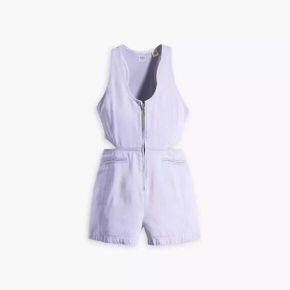 NWT- Levis- RYDON CUTOUT ROMPER-Dusty Persian Violet - Purple-Size Large - Picture 1 of 16
